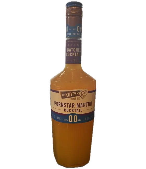 De Kuyper Batched 0,0% Pornstar Martini Cocktail, fles bij slijterij t Bockje in Bathmen