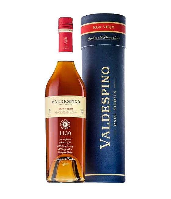 Valdespino Ron Viejo Very Old Rum, fles bij slijterij t Bockje in Bathmen