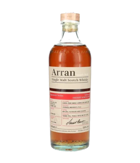 Arran 9 Years Signature Series Edition 4 Sherry Serenade, fles bij slijterij t Bockje in Bathmen