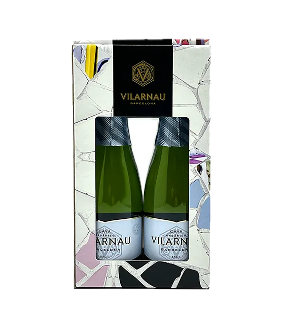 Vilarnau Cava Brut Giftpack 2x20cl, fles bij slijterij t Bockje in Bathmen