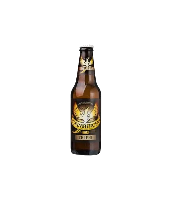 Grimbergen Tripel, fles bij slijterij t Bockje in Bathmen