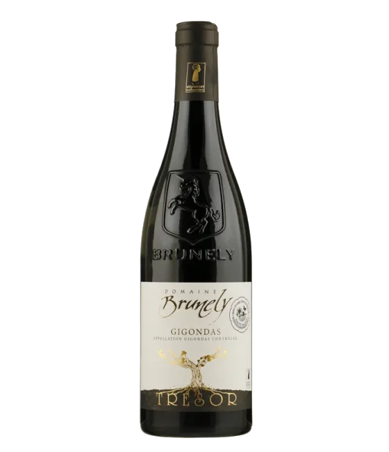 Domaine Brunely Gigondas, fles bij slijterij t Bockje in Bathmen