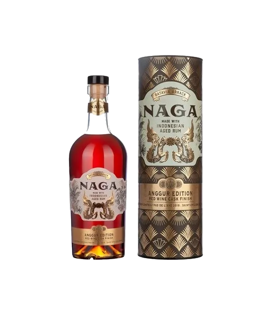 Naga Indonesian Rum Anggur Edition, fles bij slijterij t Bockje in Bathmen