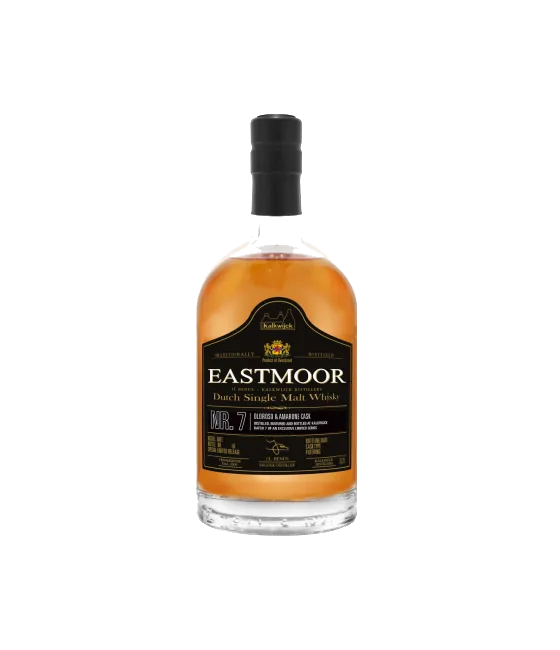 Eastmoor Dutch Single Malt Whisky Nr.7, fles bij slijterij t Bockje in Bathmen