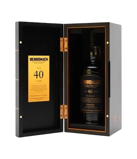 Benromach 2022 Release 40 years old, fles bij slijterij t Bockje in Bathmen