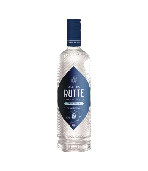 Rutte Grain Vodka, fles bij slijterij t Bockje in Bathmen