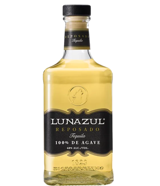Lunazul Tequila Reposado, fles bij slijterij t Bockje in Bathmen
