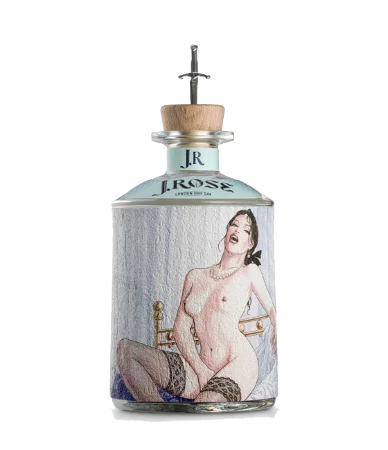 J.Rose London Dry Artisan Gin #6, fles bij slijterij t Bockje in Bathmen