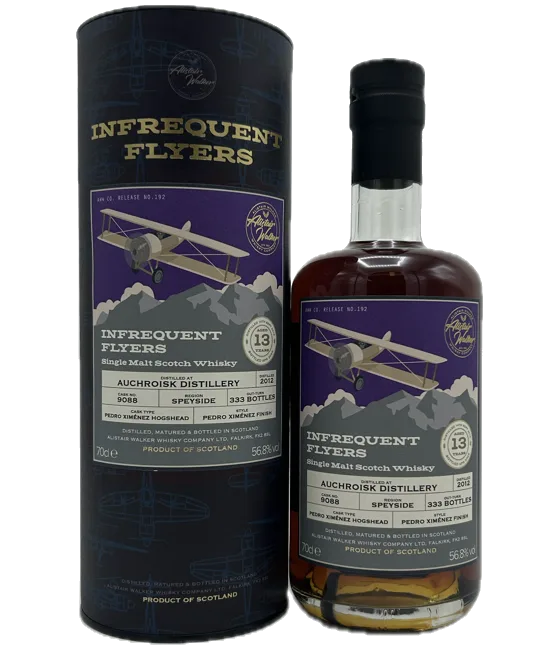 Infrequent Flyers Auchroisk 2012 13Y, fles bij slijterij t Bockje in Bathmen