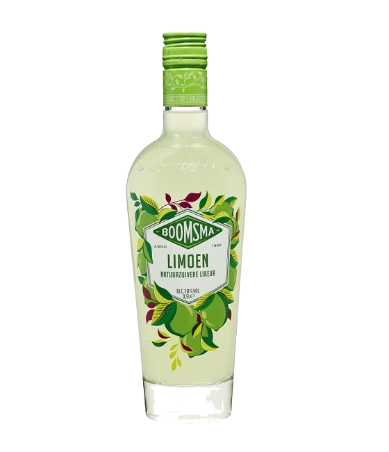 Boomsma Limoen, fles bij slijterij t Bockje in Bathmen