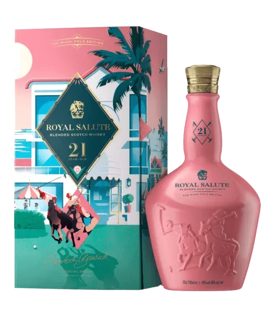 Chivas Royal Salute 21 Years Old The Miami Polo Edition, fles bij slijterij t Bockje in Bathmen