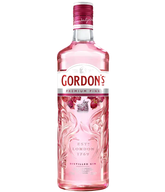 Gordon’s Pink Gin, fles bij slijterij t Bockje in Bathmen
