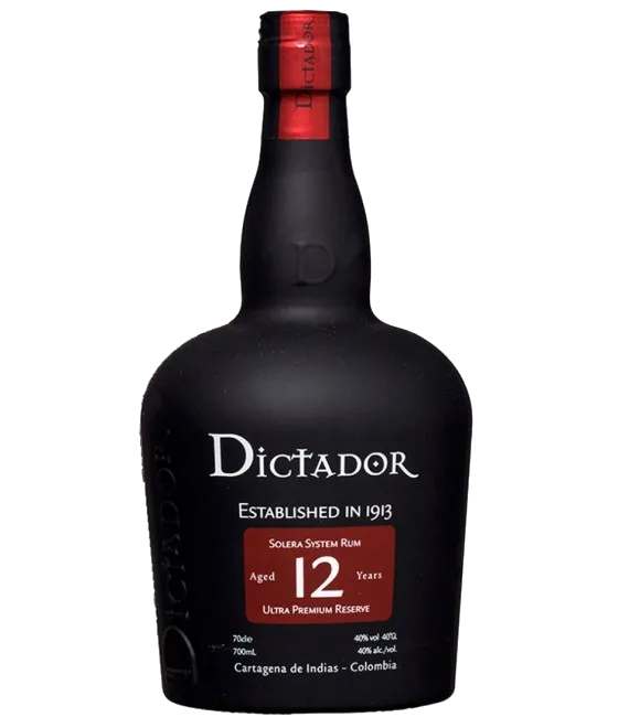 Dictador Rum 12 Years, fles bij slijterij t Bockje in Bathmen