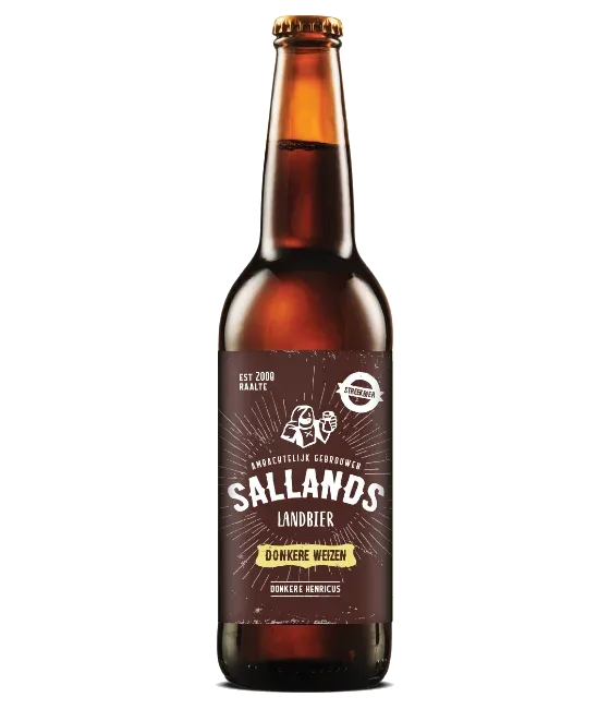 Sallands Landbier Donkere Henricus, fles bij slijterij t Bockje in Bathmen