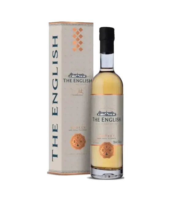 The English Whisky Smokey 20CL, fles bij slijterij t Bockje in Bathmen
