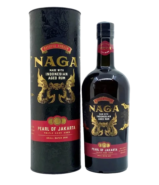 Naga Rum Batavia Arrack Pearl of Jakarta Small Batch 2019, fles bij slijterij t Bockje in Bathmen