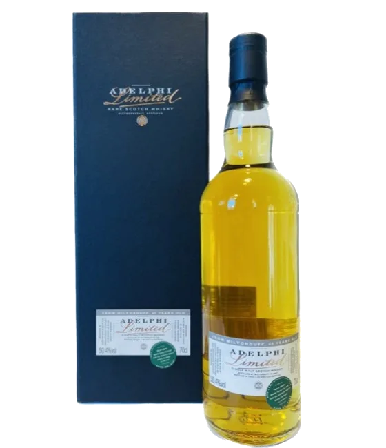 Adelphi Miltonduff 1982, fles bij slijterij t Bockje in Bathmen