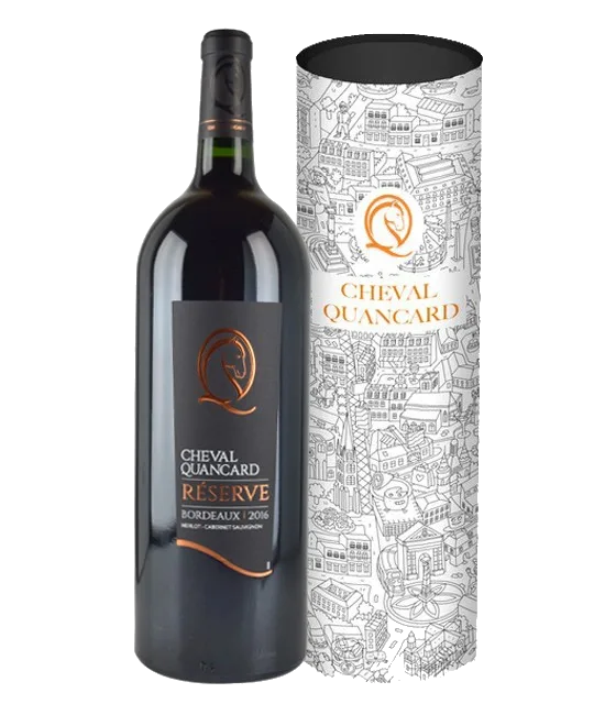 Cheval Quancard Réserve Bordeaux Rouge Magnum, fles bij slijterij t Bockje in Bathmen