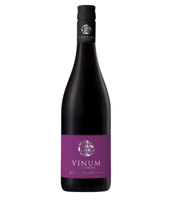 Vinum Côtes de Gascogne Rouge, fles bij slijterij t Bockje in Bathmen