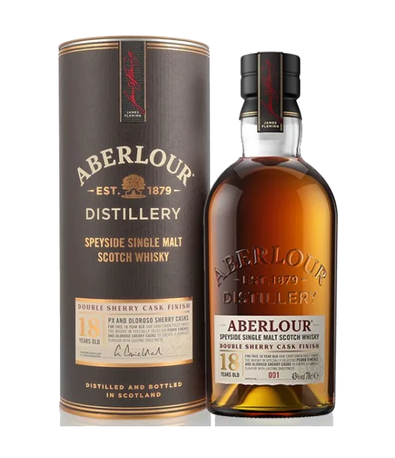 Aberlour 18 Years Old Double Cask PX en Oloroso Sherry, fles bij slijterij t Bockje in Bathmen