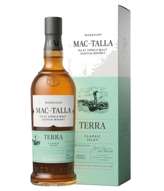 Mac-Talla Terra Classic Islay Single Malt, fles bij slijterij t Bockje in Bathmen