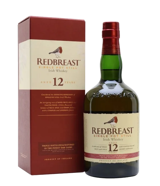 Redbreast 12 Years Old Irish Whiskey, fles bij slijterij t Bockje in Bathmen