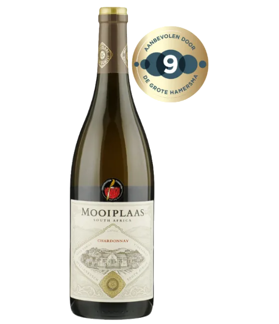 Mooiplaas Classic Chardonnay, fles bij slijterij t Bockje in Bathmen