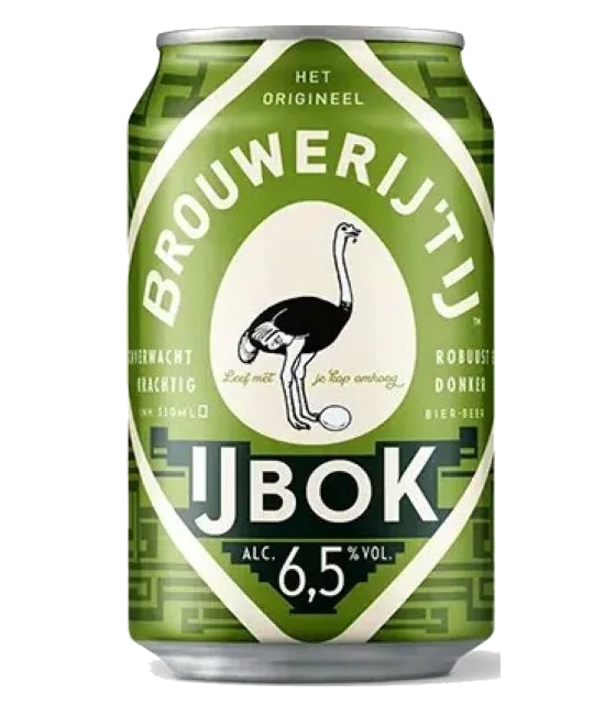 Brouwerij ’t IJ IJbok, fles bij slijterij t Bockje in Bathmen