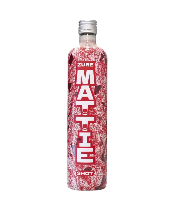 Zure Mattie Shot, fles bij slijterij t Bockje in Bathmen