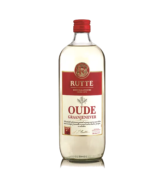 Rutte Oude Graanjenever, fles bij slijterij t Bockje in Bathmen