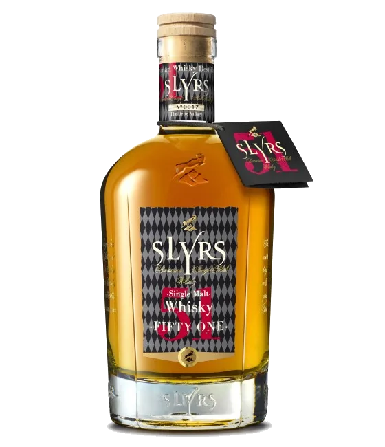 Slyrs Single Malt 51, fles bij slijterij t Bockje in Bathmen