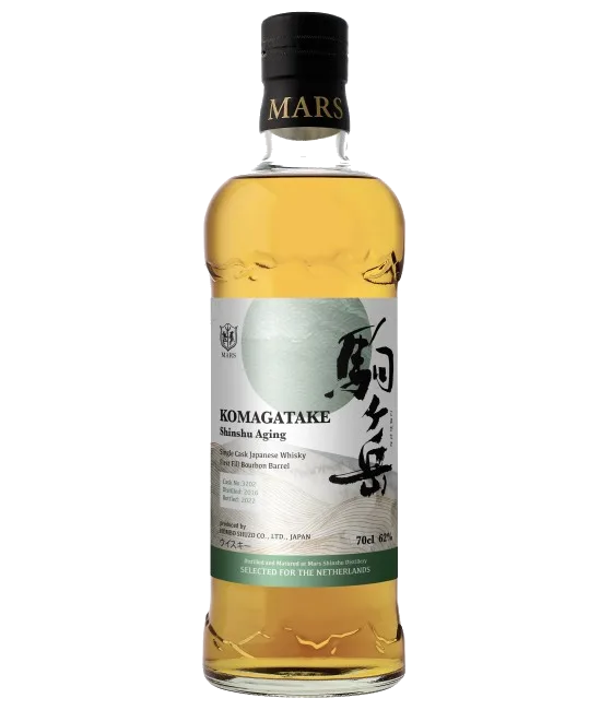 Mars Komagatake Shinshu Single Cask #3202 The Netherlands, fles bij slijterij t Bockje in Bathmen