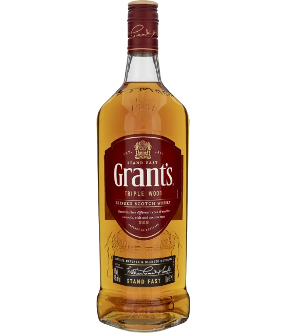 Grant’s Triple Wood Whisky, fles bij slijterij t Bockje in Bathmen