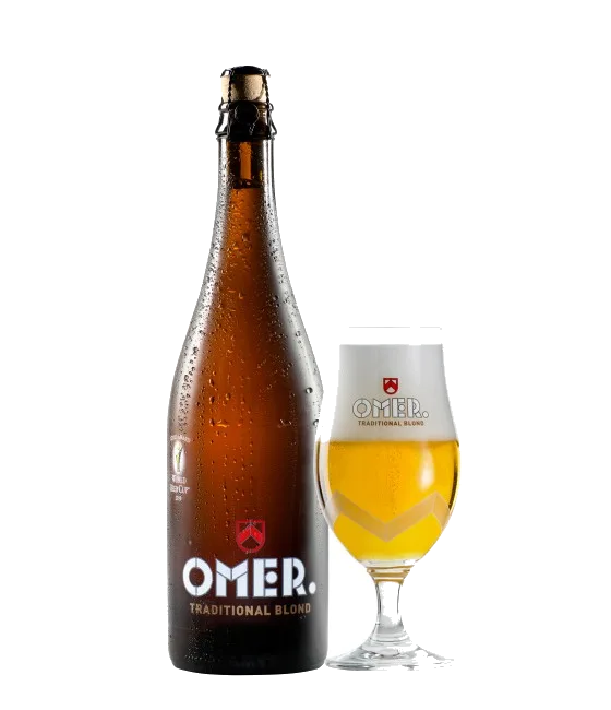 Omer Blond, fles bij slijterij t Bockje in Bathmen