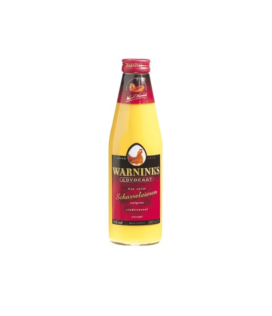 Warninks Scharreladvocaat, fles bij slijterij t Bockje in Bathmen