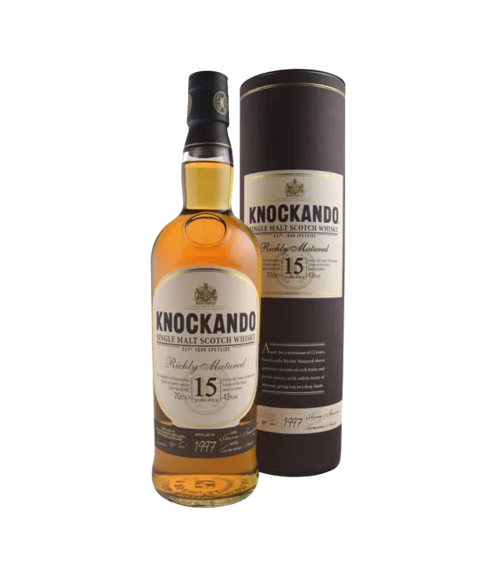 Knockando 15 Years Old Speyside Single Maltwhisky, fles bij slijterij t Bockje in Bathmen