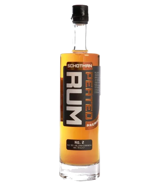 Schotman Peated Rum, fles bij slijterij t Bockje in Bathmen