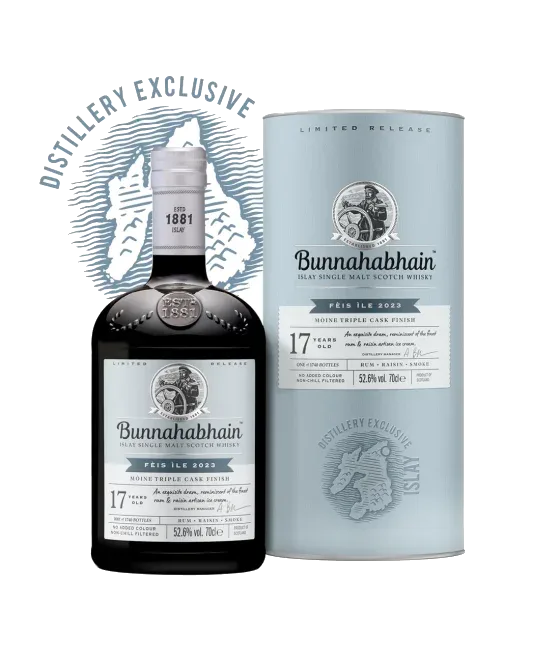Bunnahabhain 17 Years Old Feis Ile, fles bij slijterij t Bockje in Bathmen