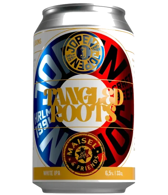 Jopen Tangled Roots White IPA, fles bij slijterij t Bockje in Bathmen