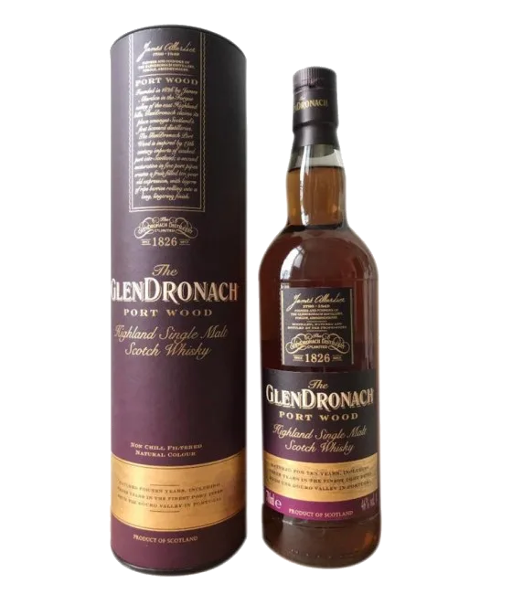 Glendronach Port Wood 46%, fles bij slijterij t Bockje in Bathmen