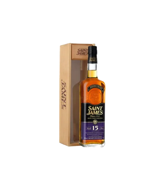 SAINT JAMES RUM 15 Years Old, fles bij slijterij t Bockje in Bathmen
