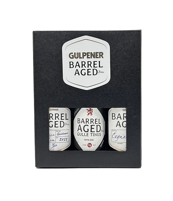 Gulpener Barrel Aged Geschenkverpakking 3 flessen, fles bij slijterij t Bockje in Bathmen