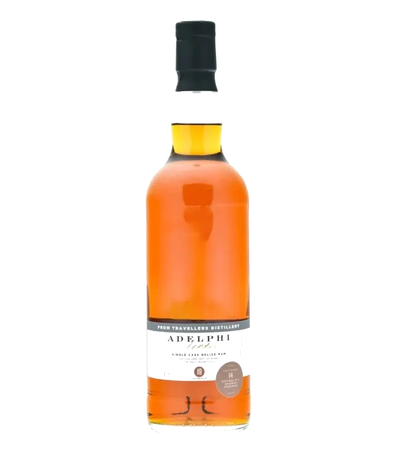 Adelphi Selection Travellers Distillery Belize 19 Years Old 2006 #14, fles bij slijterij t Bockje in Bathmen