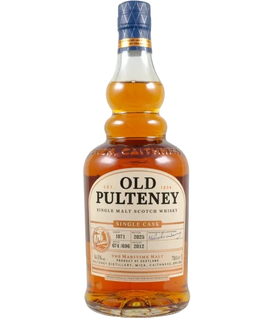 Old Pulteney 2012 Single Cask #1071, fles bij slijterij t Bockje in Bathmen