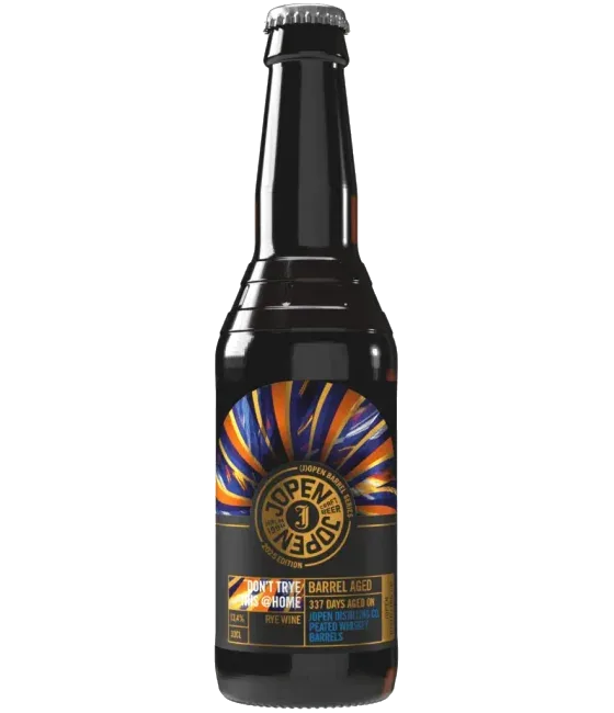 Jopen Barrel Aged Don’t TRye This @Home BA Rye Wine Peated Whisky, fles bij slijterij t Bockje in Bathmen