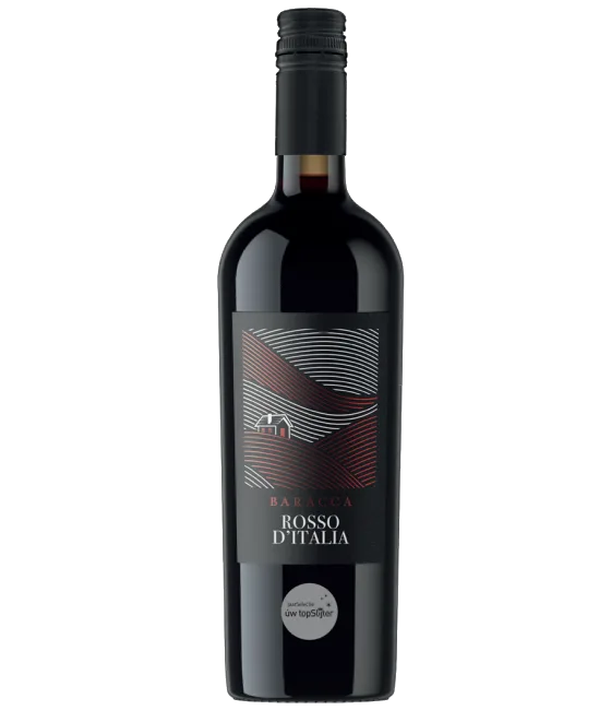 Baracca Rosso d’Italia, fles bij slijterij t Bockje in Bathmen