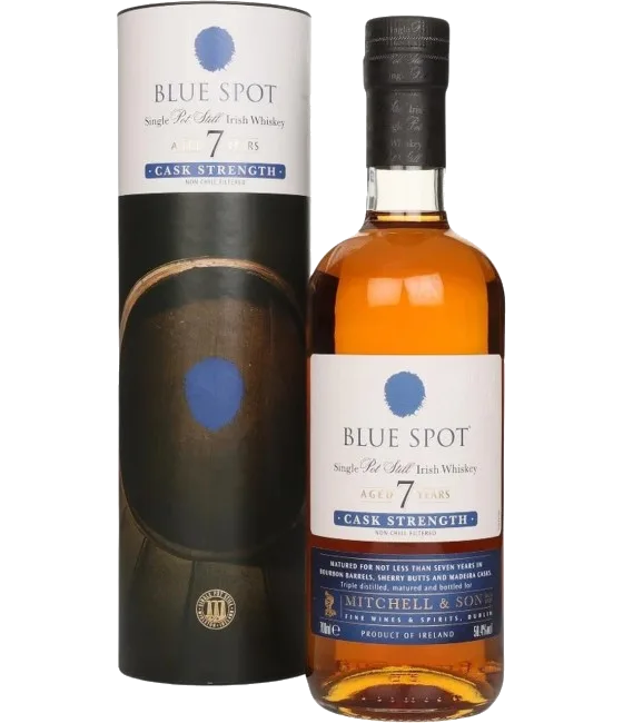 Mitchells Blue Spot Irish Whiskey Cask Strength, fles bij slijterij t Bockje in Bathmen
