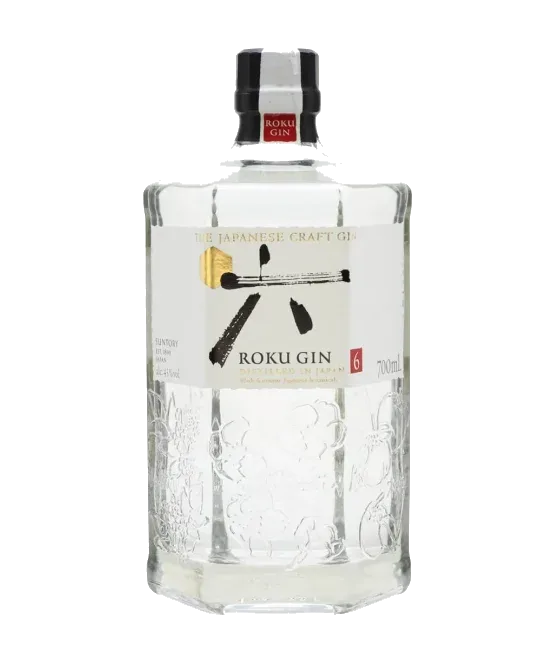 Roku Gin, fles bij slijterij t Bockje in Bathmen