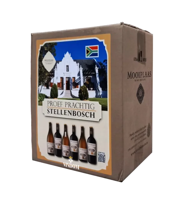 Mooiplaas Proef Prachtig Stellenbosch Wijnbox, fles bij slijterij t Bockje in Bathmen