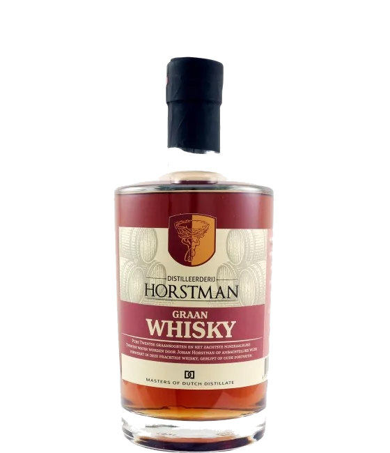 HORSTMAN graan whisky Red, fles bij slijterij t Bockje in Bathmen